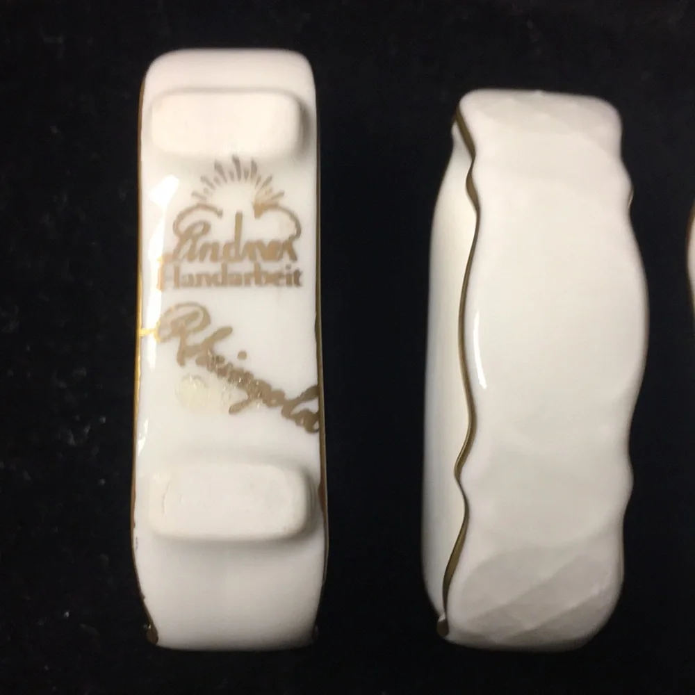 Porcelain Napkin Ring by Lindbergh Handarbeit